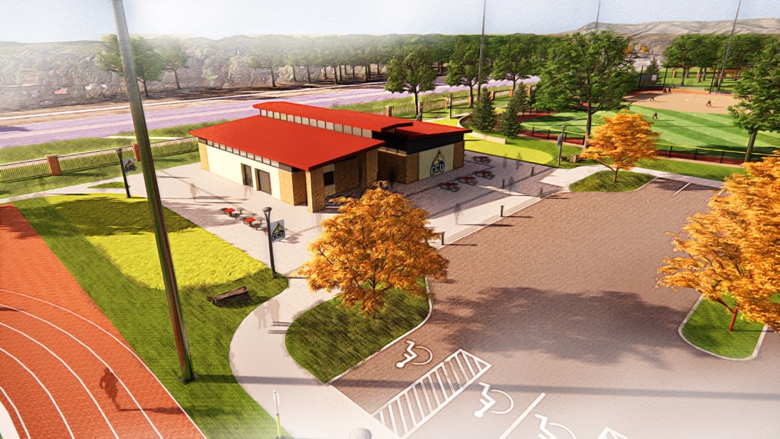 Artist's rendering of new Athletics complex.